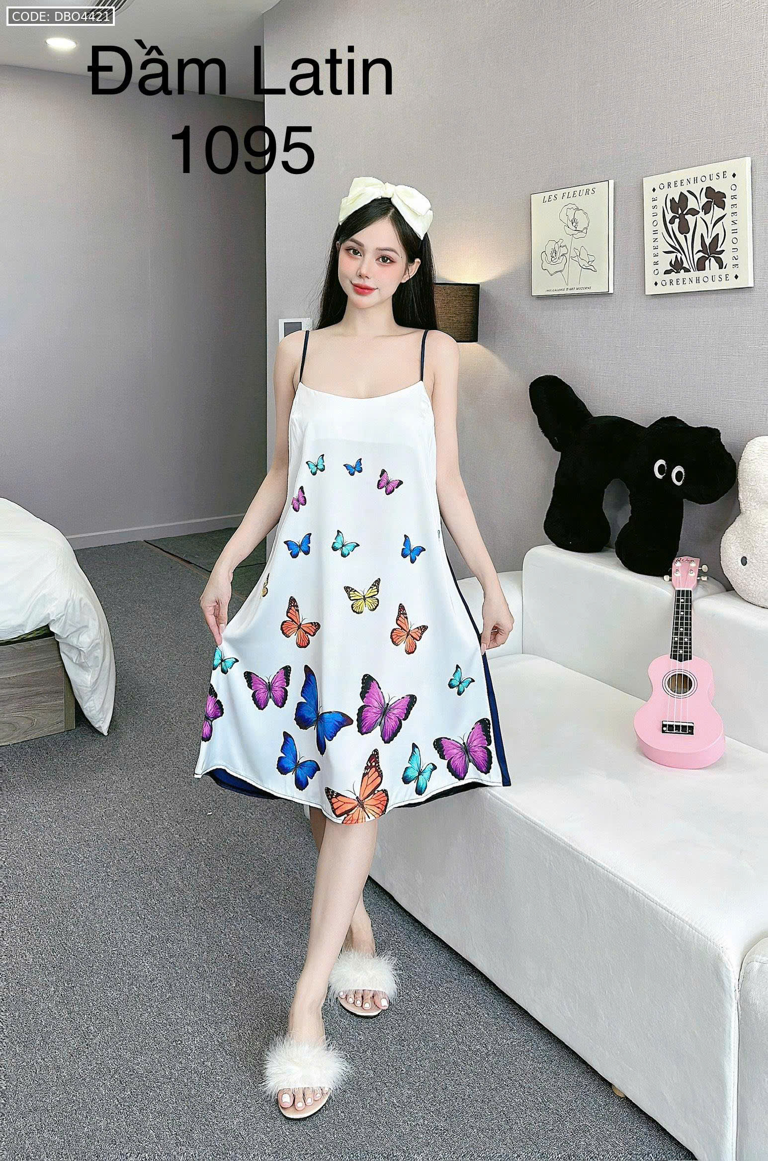 IN ĐẦM 2 DÂY PIJAMA - Ảnh 5